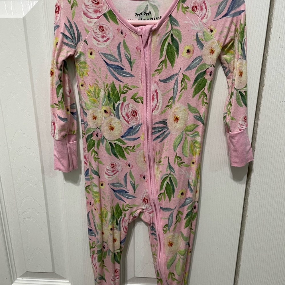 Floral Pink Kids One Piece